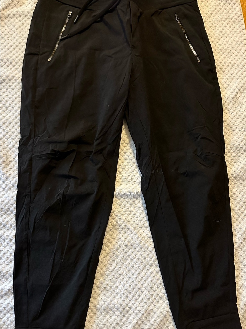 Athleta Black Jogger Pants with Zip Pockets